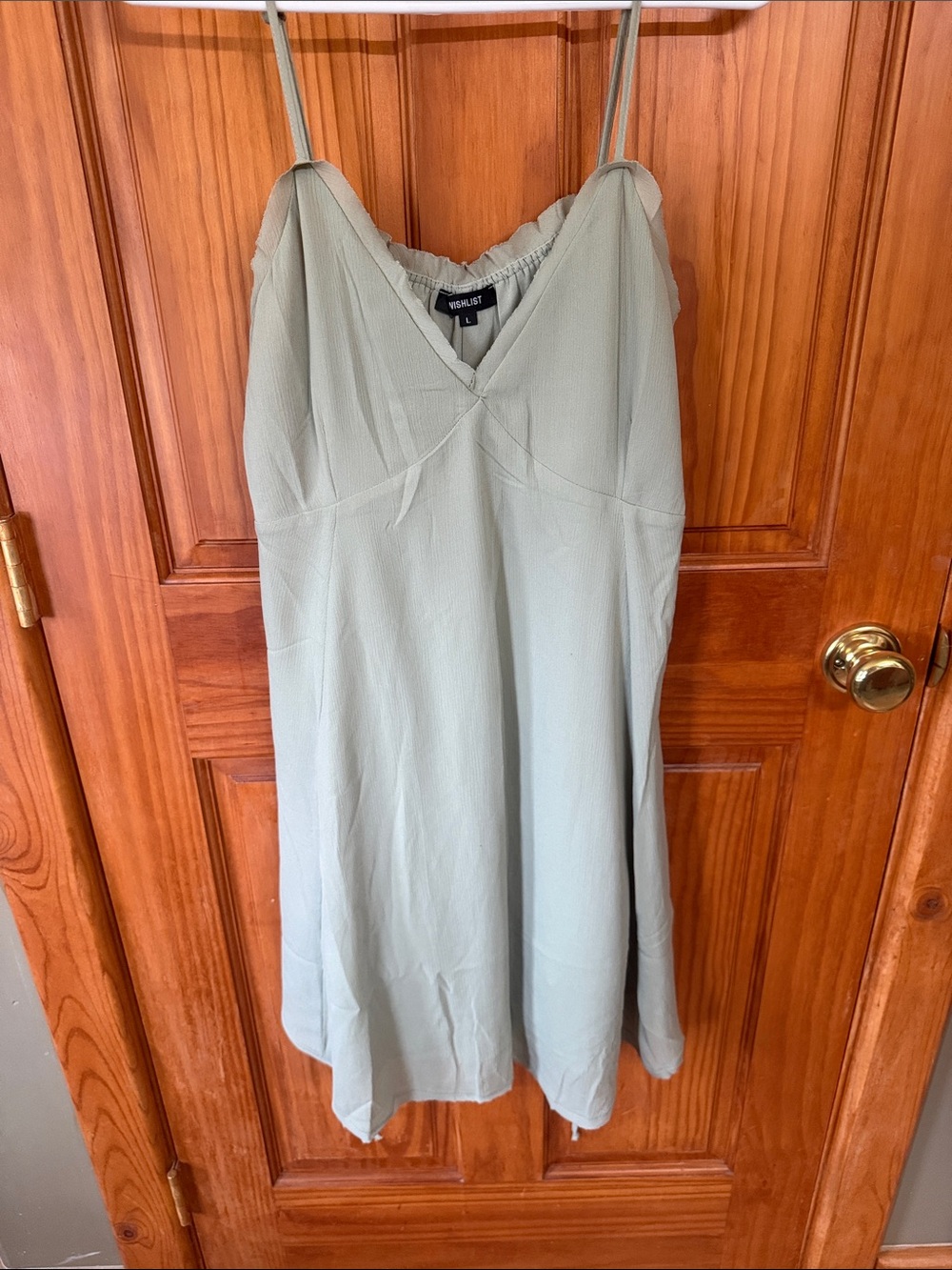 Wishlist Sage Green Slip Dress